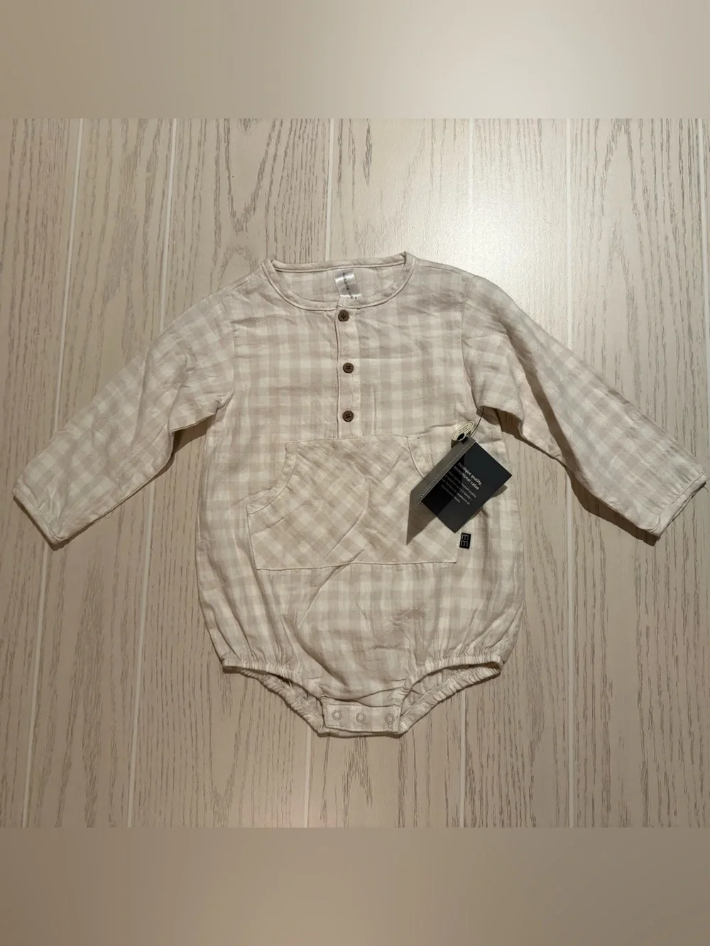 Modern Moments Gerber Baby Boy 18M Plaid Romper Bundle NWT‎